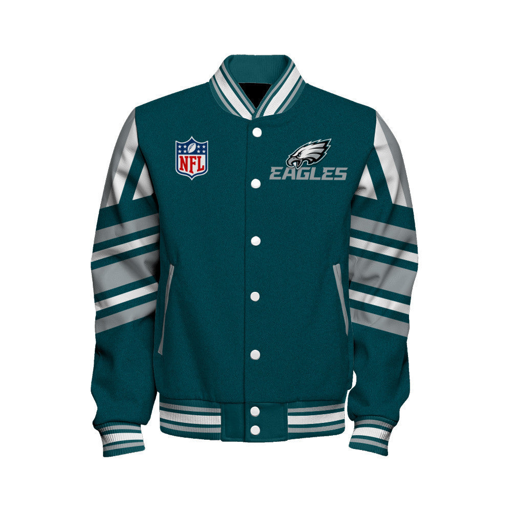 Philadelphia Eagles Football Team 2024- 25 Immortal Faith Unisex Varsity Jacket - All-Over-Printed Jacket