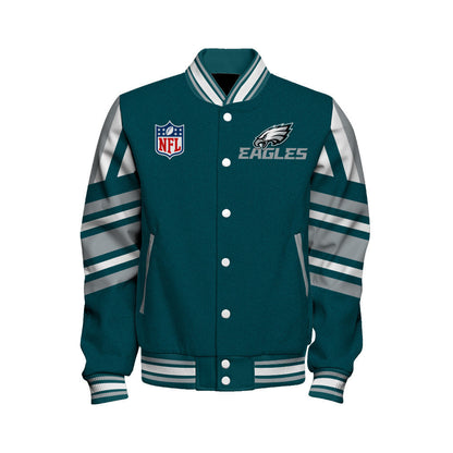 Philadelphia Eagles Football Team 2024- 25 Immortal Faith Unisex Varsity Jacket - All-Over-Printed Jacket