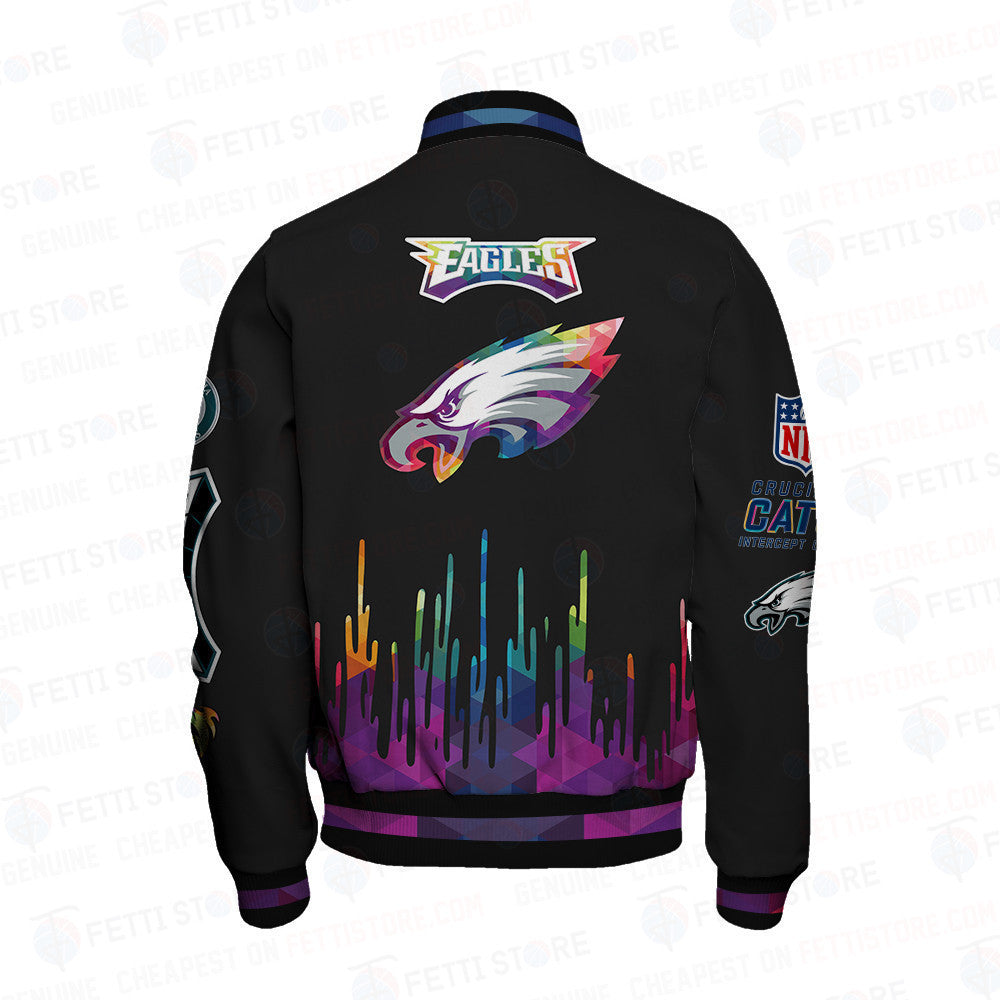 Philadelphia Eagles - National Football League AOP Varsity Jacket V3 - All-Over-Printed Jacket
