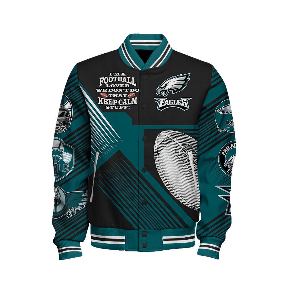 Philadelphia Eagles National Football League Varsity Jacket STM V2 - All-Over-Printed Jacket