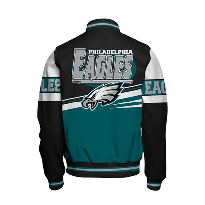 Philadelphia Eagles Football Team 2024 - 25 Second Family Unisex Varsity Jacket - All-Over-Printed Jacket