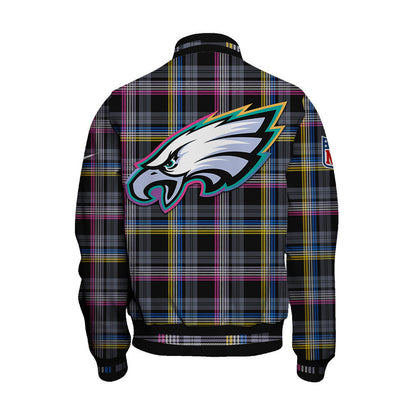 Philadelphia Eagles National Football League 2024 Crucial Catch Unisex Varsity Jacket - All-Over-Printed Jacket