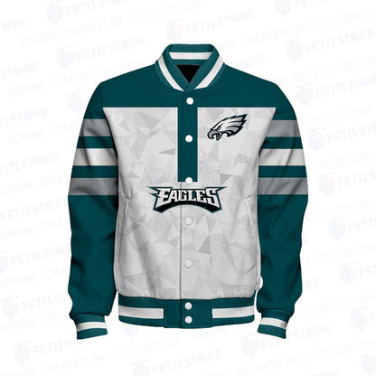 Philadelphia Eagles NFL 2023 Starter Thursday Night Gridiron Raglan Unisex Varsity Jacket V6 - All-Over-Printed Jacket