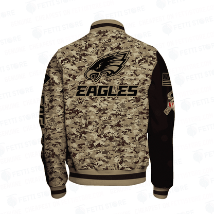 Philadelphia Eagles - National Football League AOP Varsity Jacket V1 - All-Over-Printed Jacket