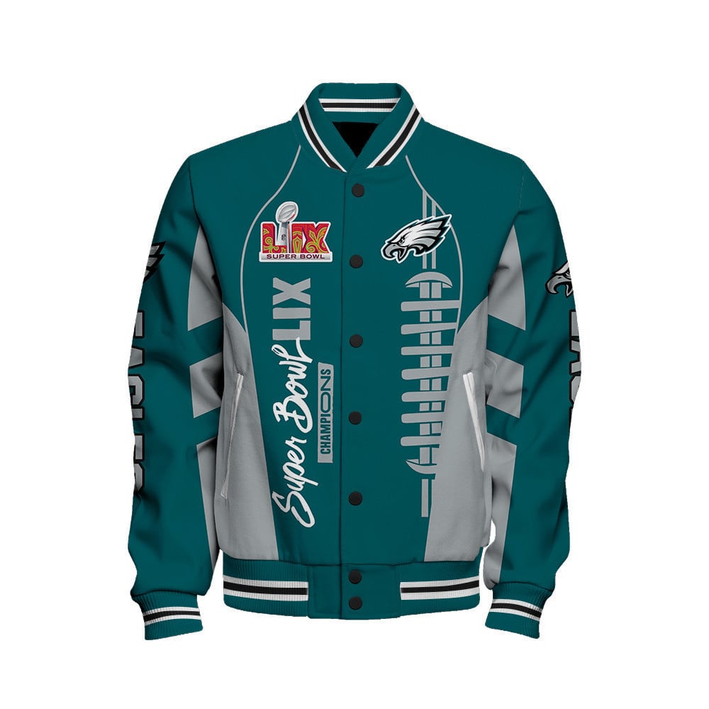 Philadelphia Eagles Super Bowl LIX Champions Relive The Glory Varsity Jacket - All-Over-Printed Jacket