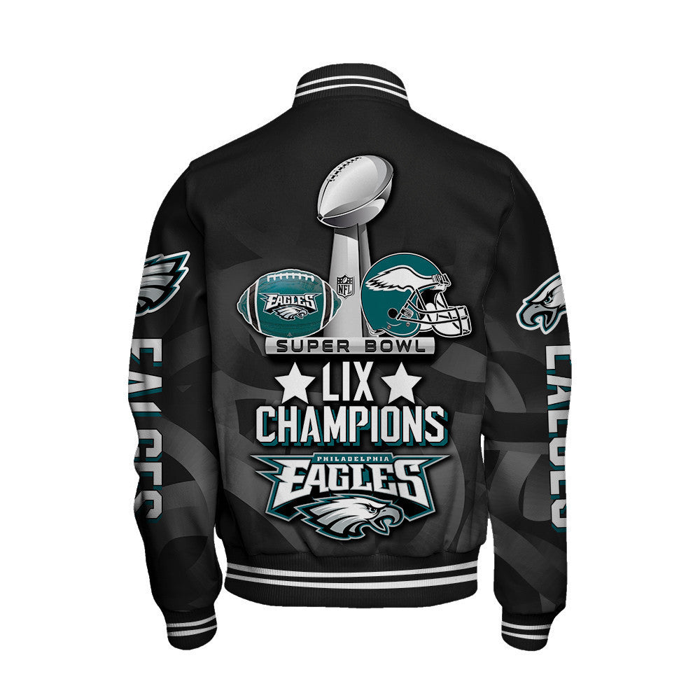 Philadelphia Eagles Super Bowl LIX Champions A Night to Remember Varsity Jacket - All-Over-Printed Jacket