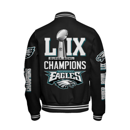 Philadelphia Eagles Super Bowl LIX Champions A Glorious Victory Varsity Jacket - All-Over-Printed Jacket