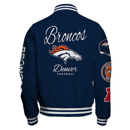 Denver Broncos NFL Team Legacy American Football Full-Snap Varsity Jacket