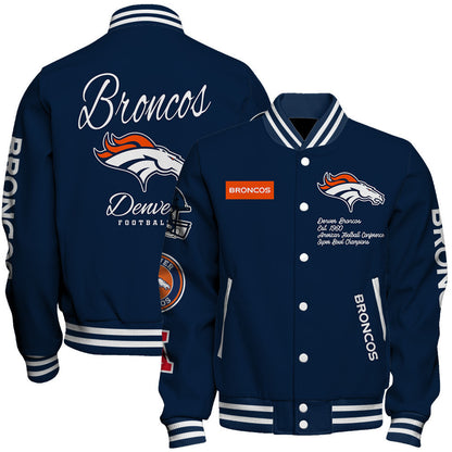 Denver Broncos NFL Team Legacy American Football Full-Snap Varsity Jacket