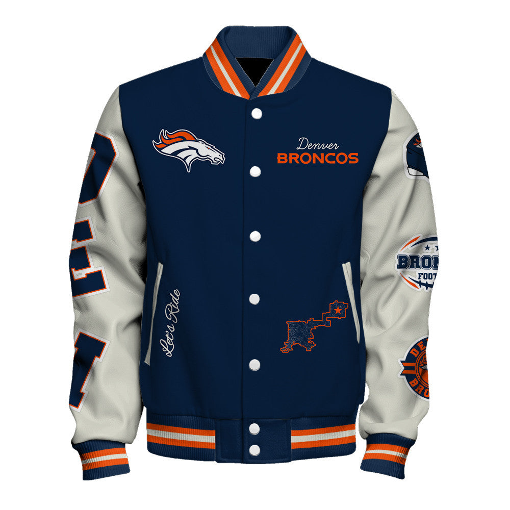 NFL Denver Broncos Team Legacy Vintage-Inspired Varsity Jacket