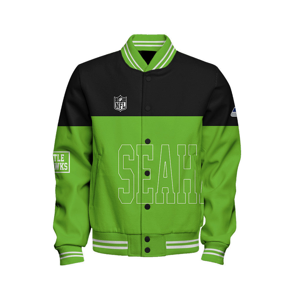 Seattle Seahawks The Symbol of True Fan Pride Varsity Jacket
