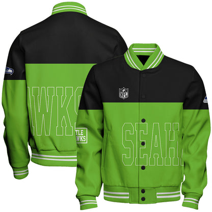 Seattle Seahawks The Symbol of True Fan Pride Varsity Jacket