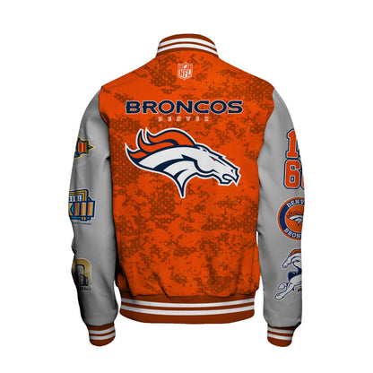 Denver Broncos NFL Varsity Jacket – Classic Football Fan Outerwear