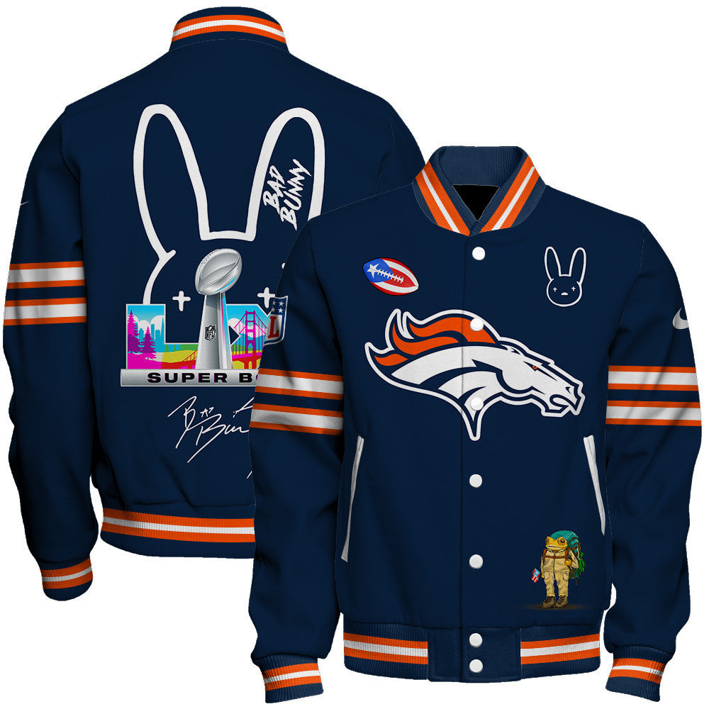 Denver Broncos NFL x Bad Bunny Super Bowl 2025-26 Varsity Jacket