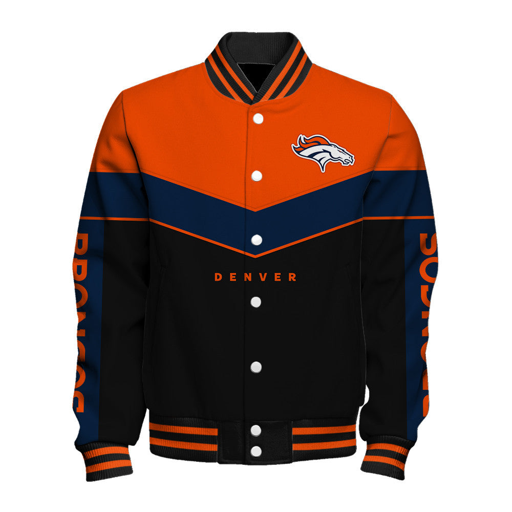 Denver Broncos For Fans - Streetwear Athletic Style Varsity Jacket