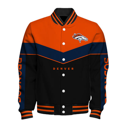 Denver Broncos For Fans - Streetwear Athletic Style Varsity Jacket