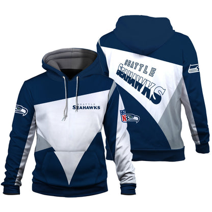 NFL Seattle Seahawks Team Color Pride Exclusive Design 3D Hoodie