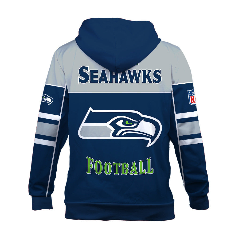 NFL Seattle Seahawks Built To Win 3D Zip Hoodie For Die-hard Fans