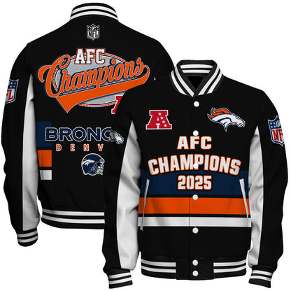 Denver Broncos 2025 AFC Conference Champions Best Design Varsity Jacket