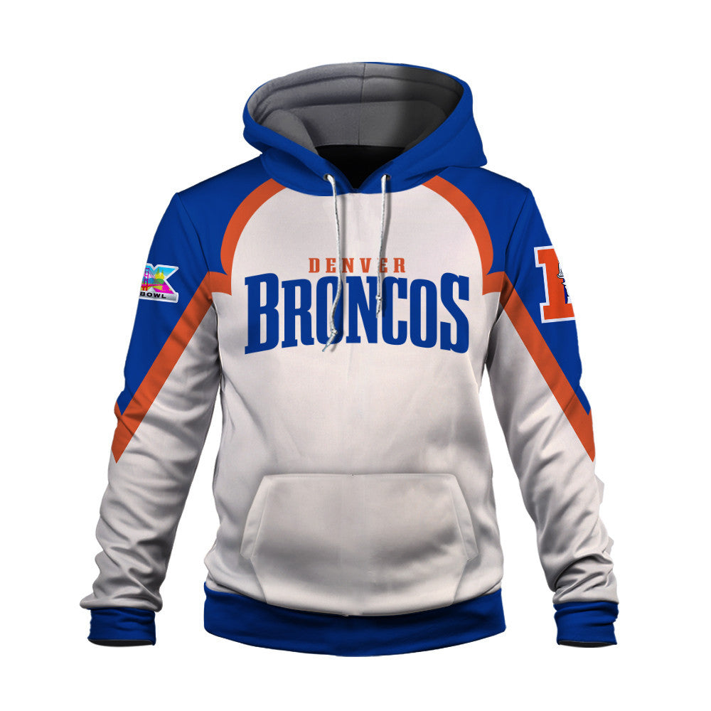 Denver Broncos Premium 2025 Cream Colorway 3D Hoodie
