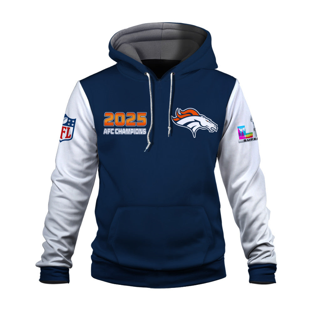 Denver Broncos 2025 AFC Champions: The "Broncos Take AFC" Masterpiece 3D Hoodie