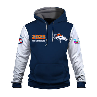 Denver Broncos 2025 AFC Champions: The "Broncos Take AFC" Masterpiece 3D Hoodie