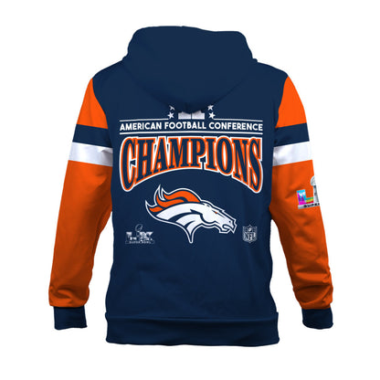 Denver Broncos American Football Conference Champions 2025 3D Hoodie
