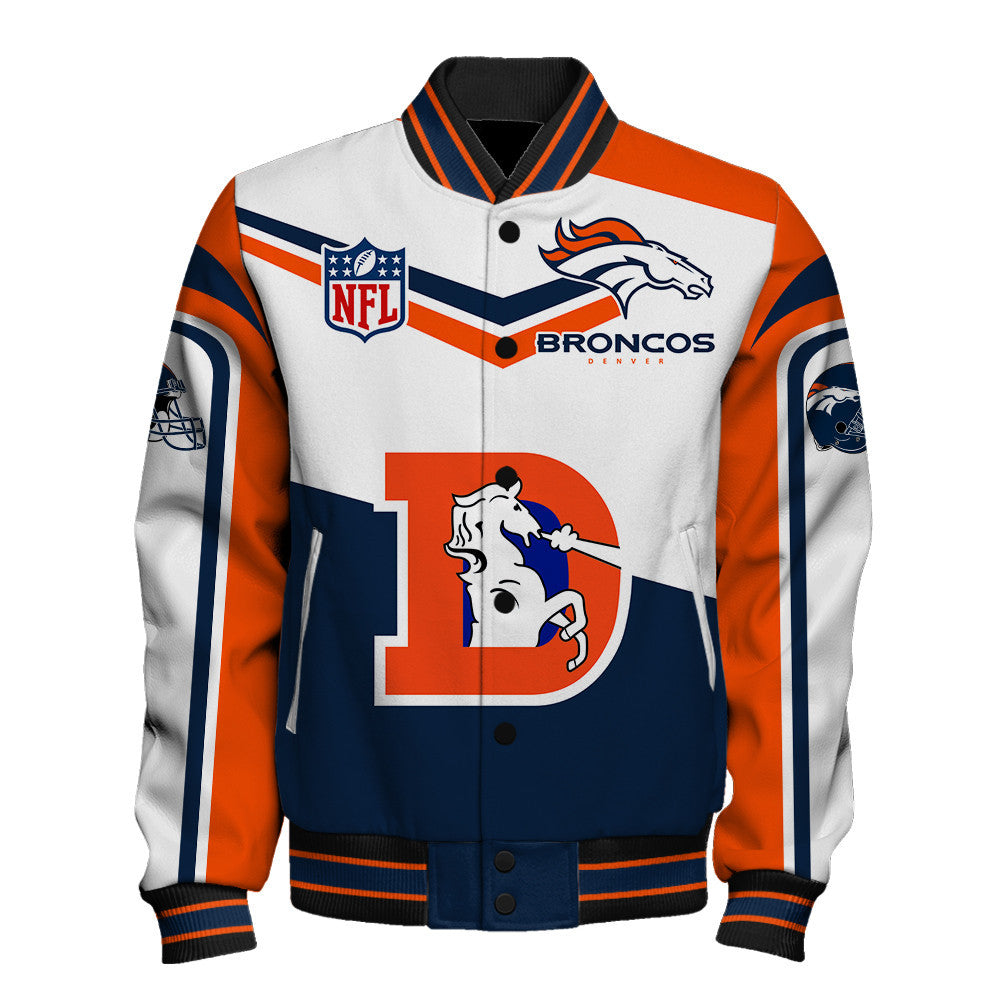 NFL Denver Broncos Power Forward Full-Snap Limited Edition Varsity Jacket