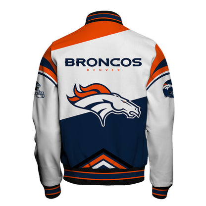 NFL Denver Broncos Power Forward Full-Snap Limited Edition Varsity Jacket