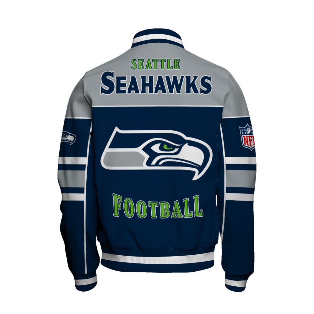 NFL Seattle Seahawks Built To Win Varsity Jacket For Die-hard Fans