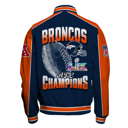 Denver Broncos Courage & Glory 2025 AFC Conference Champions Varsity Jacket