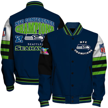Seattle Seahawks 2025 NFC Conference Champions: The Ultimate Victory Varsity Jacket