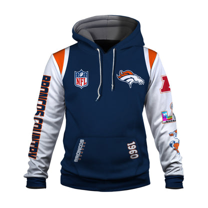 Denver Broncos 2025 Super Bowl Champions Unstoppable 3D Hoodie