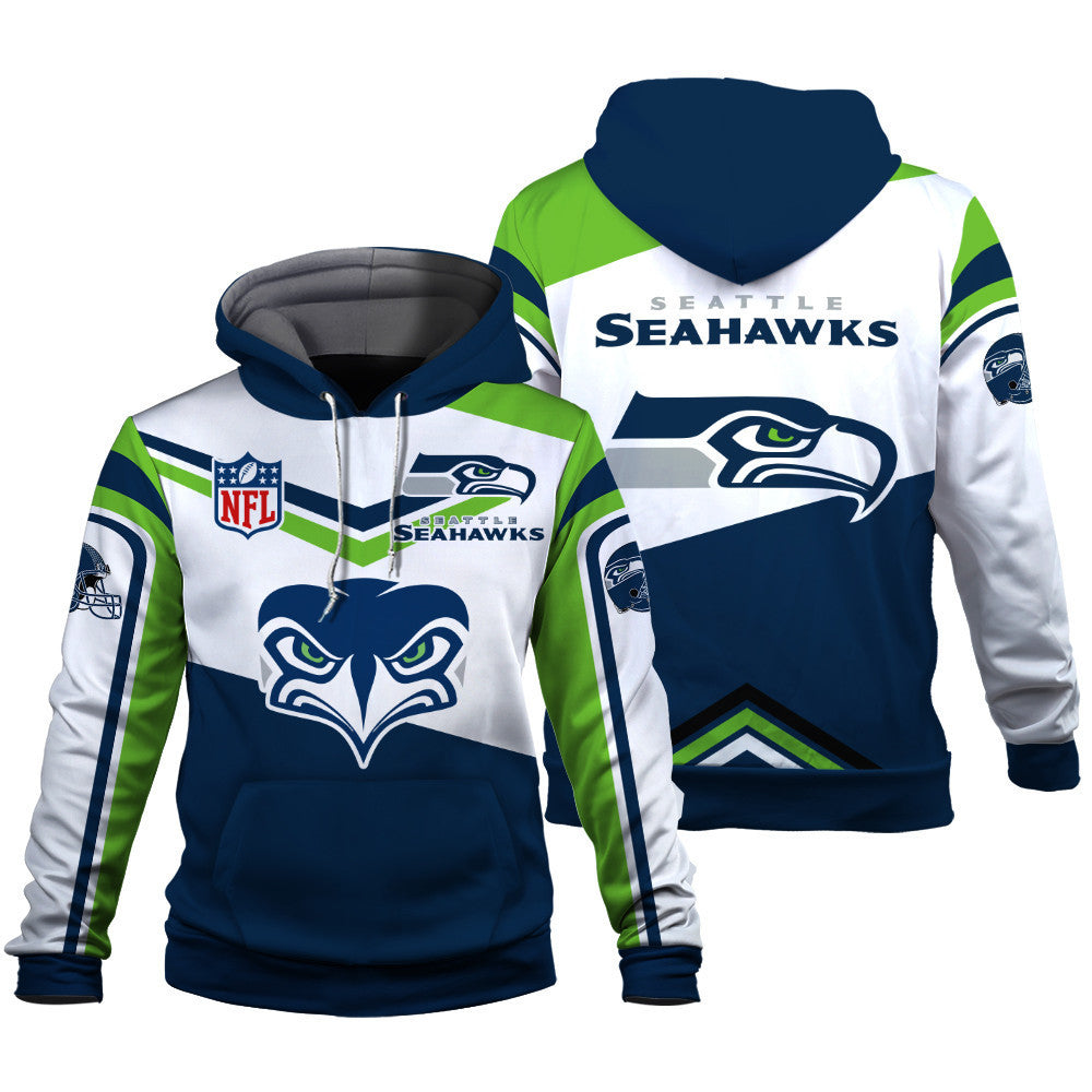 NFL Seattle Seahawks Power Forward Full-Snap Limited Edition 3D Hoodie