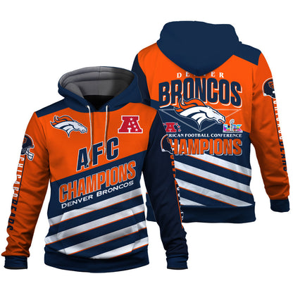 Denver Broncos Limited Edition Honoring AFC Champions 2025 3D Hoodie