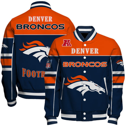 NFL Denver Broncos Built To Win Varsity Jacket For Die-hard Fans