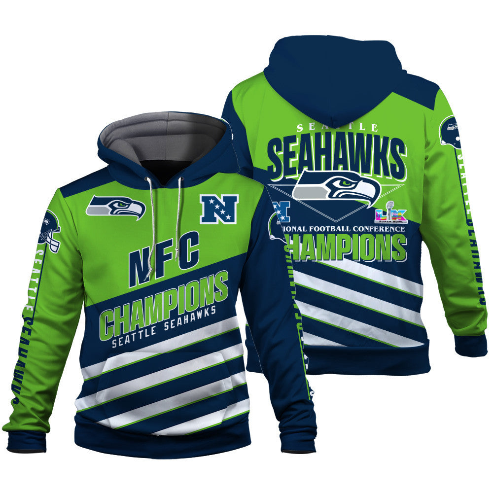 Seattle Seahawks Limited Edition Honoring NFC Champions 2025 3D Hoodie