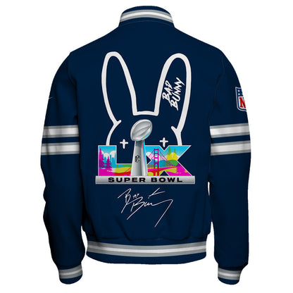 Seattle Seahawks NFL x Bad Bunny Super Bowl 2025-26 Varsity Jacket