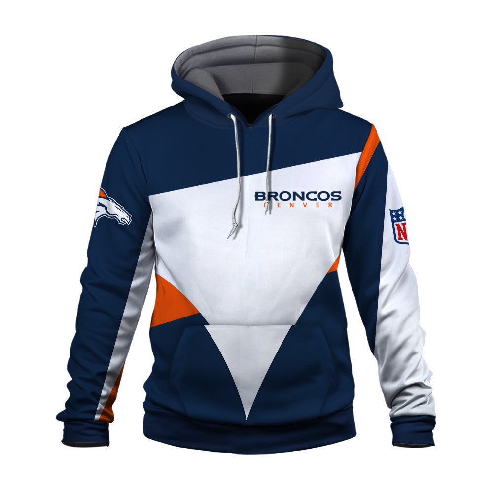 NFL Denver Broncos Team Color Pride Exclusive Design 3D Hoodie