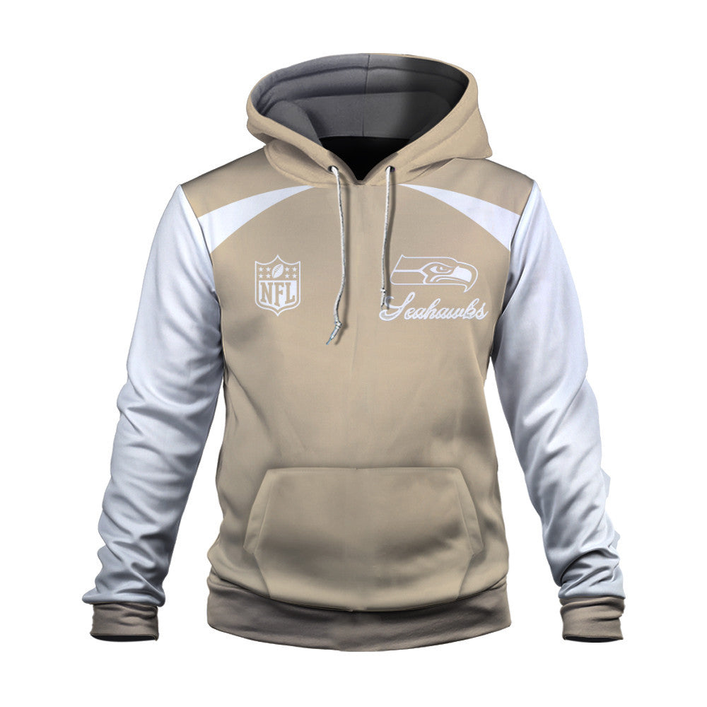 Seattle Seahawks Tone-on-tone Color Coordination 3D Hoodie