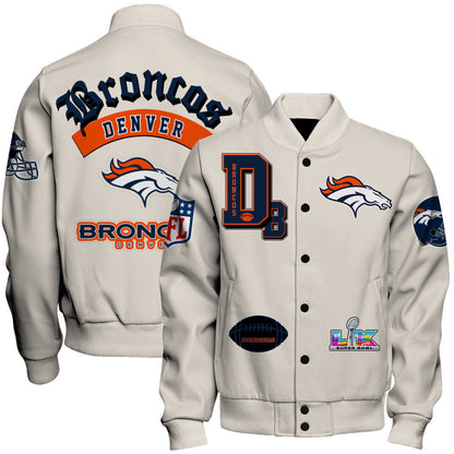 Denver Broncos When Icons Become Art Varsity Jacket