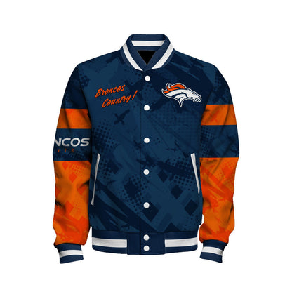 NFL Denver Broncos Warrior Spirit Signature Collection Retro Varsity Jacket