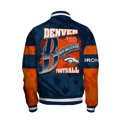 NFL Denver Broncos Warrior Spirit Signature Collection Retro Varsity Jacket