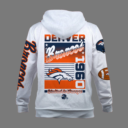Denver Broncos Breaking All Conventional Design Standards 3D Zip Hoodie