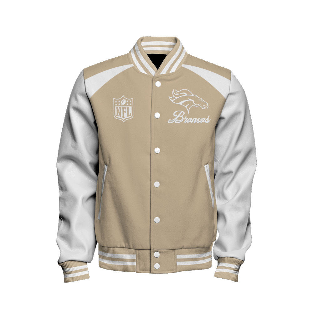 Denver Broncos Tone-on-tone Color Coordination Varsity Jacket
