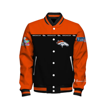 NFL Denver Broncos Style & Passion Super Bowl LX Varsity Jacket