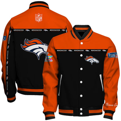 NFL Denver Broncos Style & Passion Super Bowl LX Varsity Jacket