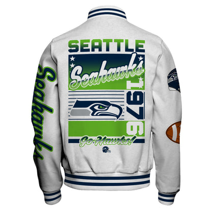 Seattle Seahawks Breaking All Conventional Design Standards Varsity Jacket