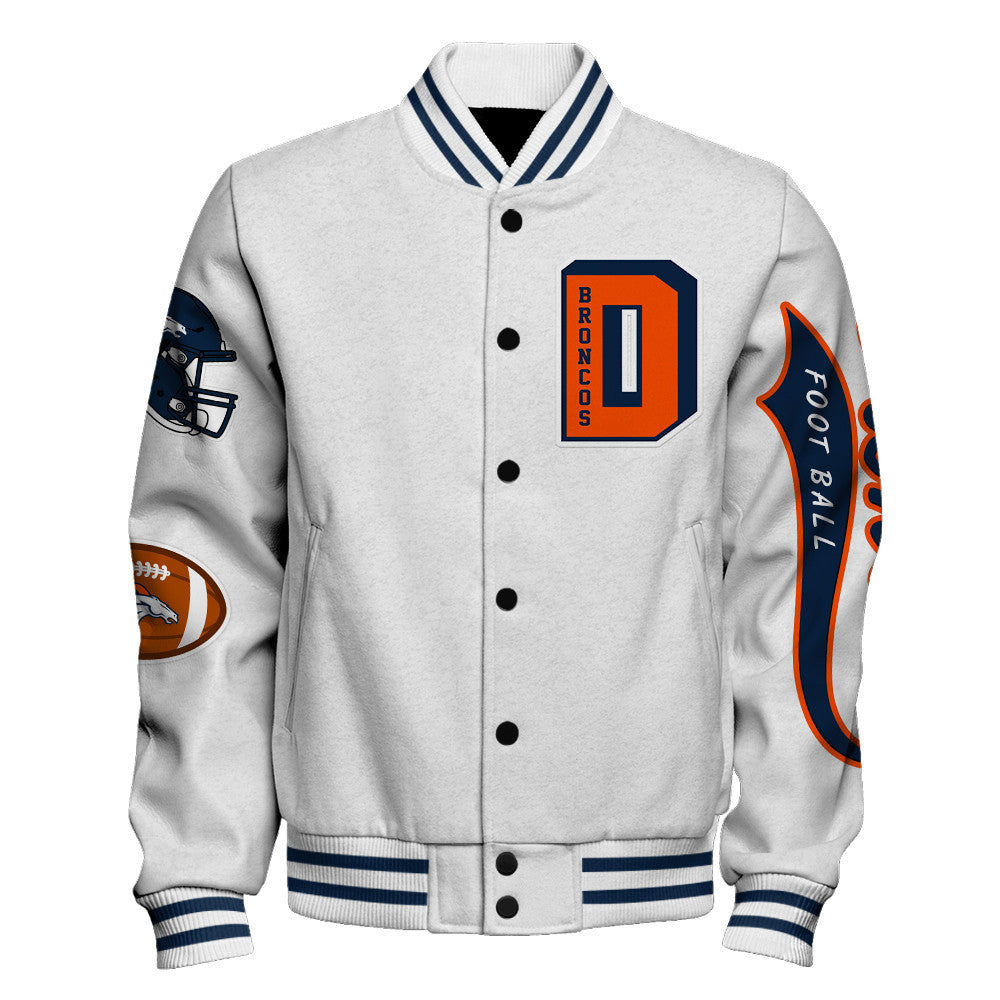 Denver Broncos Breaking All Conventional Design Standards Varsity Jacket