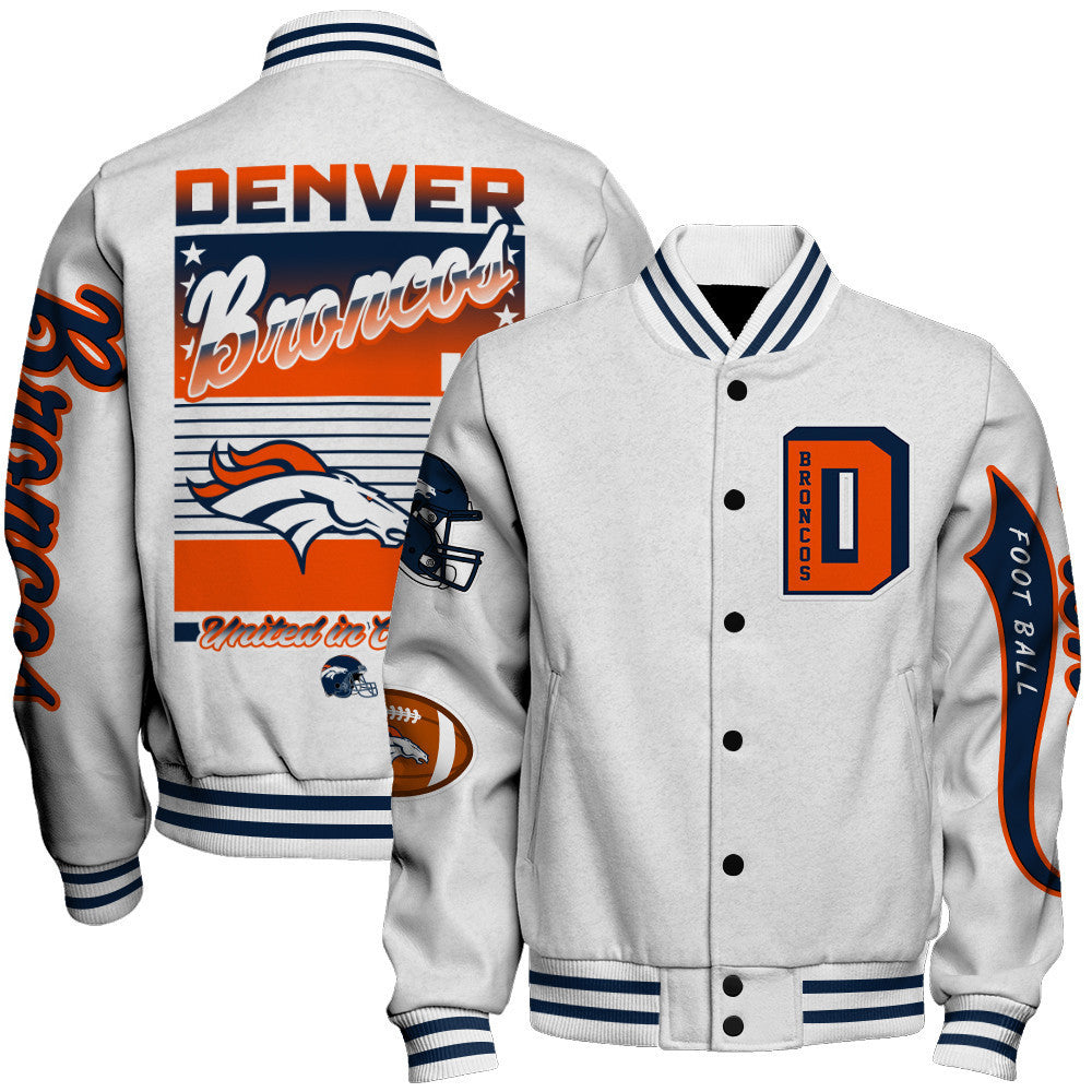 Denver Broncos Breaking All Conventional Design Standards Varsity Jacket